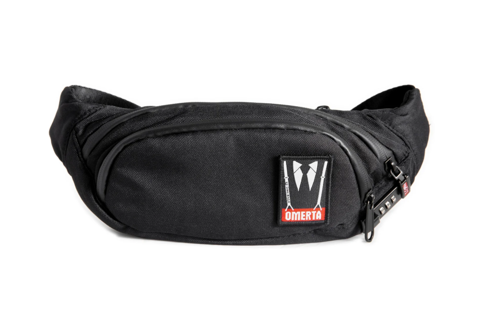 OmertaOutfitLockableSmellProofFannyPackBlack